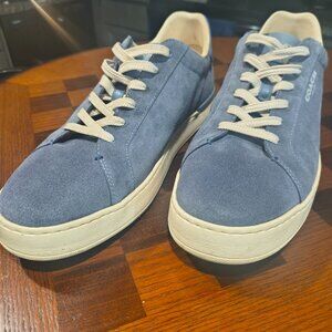 Coach Blue Suede Lace-Up Sneakers – Men’s Casual Low Top